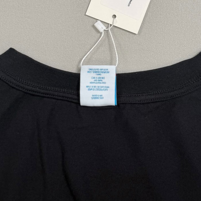 1:1 quality version  Monogram And New York Script Print Loose Fit Breathable Cotton Crew Neck Tee 2 colors 29374989