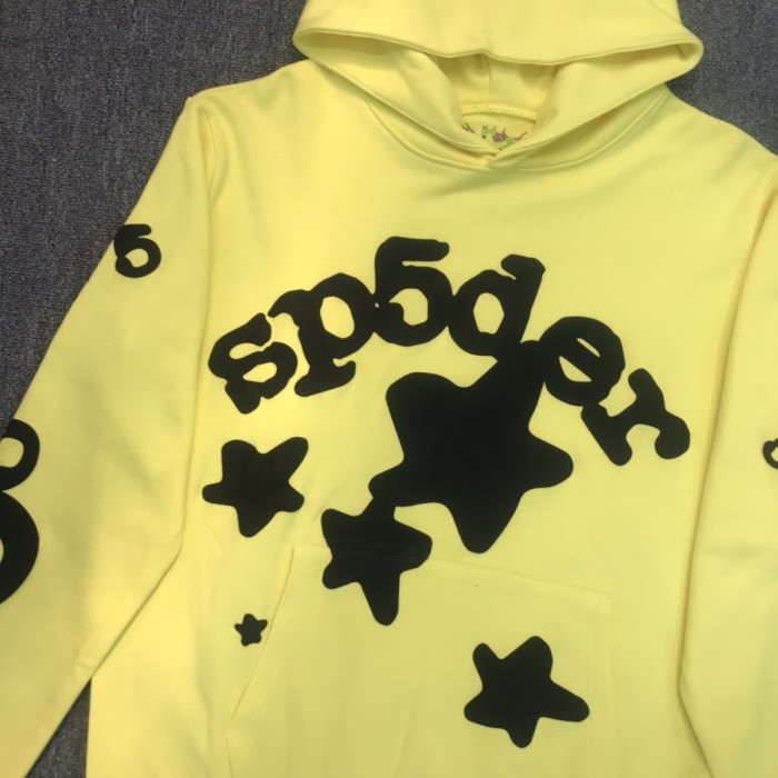 [50% Off]Black letters pentagram yellow hoodie 21922075