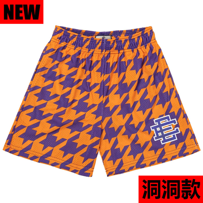 Streetwear Houndstooth Full Print Loose Fit Breathable Mesh Athletic Shorts 3 colors 29374966