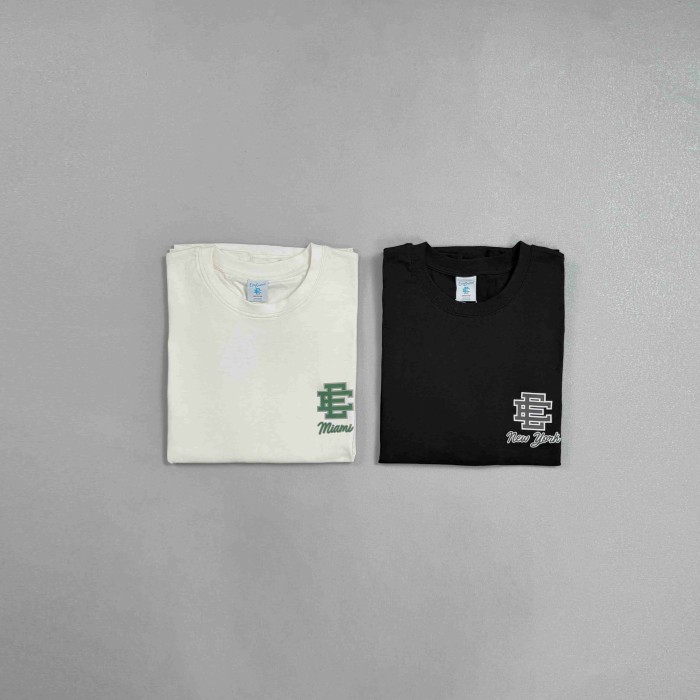 1:1 quality version  Monogram And New York Script Print Loose Fit Breathable Cotton Crew Neck Tee 2 colors 29374989