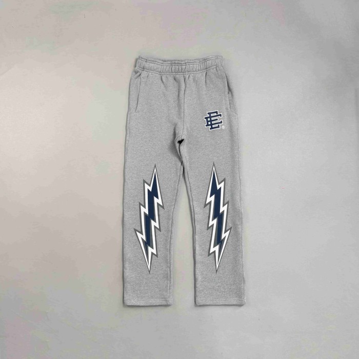 1:1 quality version Streetwear Chest Monogram And Side Lightning Graphic Print Hoodie & Pants Tracksuit Set 2 colors 29375014