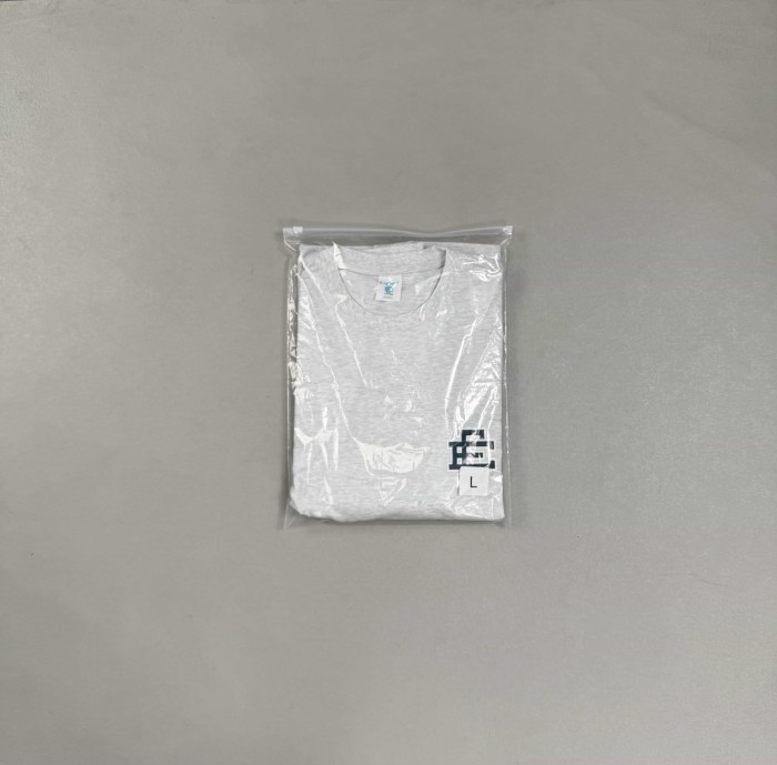 1:1 quality version Retro Casual Front Chest Monogram Badge Print Long Sleeve T-Shirt 29375005