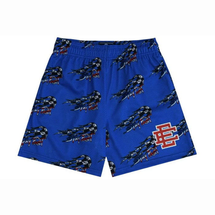 Streetwear All Over Dart Print Loose Fit Breathable Mesh Athletic Shorts 2 colors 29374886