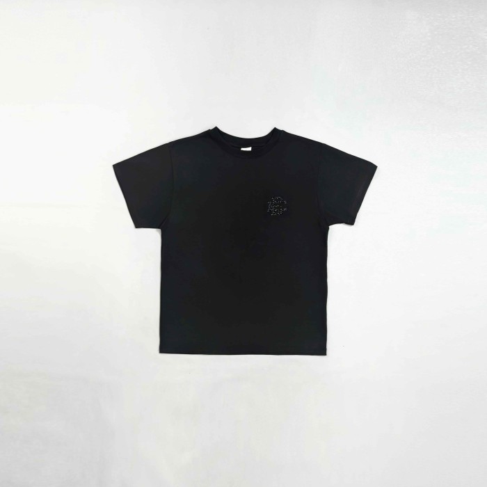 1:1 quality version Retro Casual Small Rhinestone Emblem Print Relaxed Fit Basic Cotton Tee 3 colors 29374979