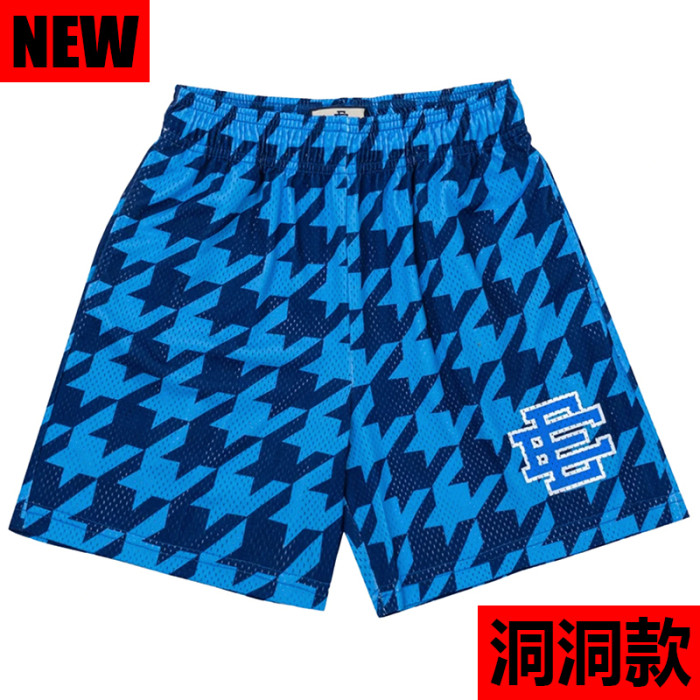 Streetwear Houndstooth Full Print Loose Fit Breathable Mesh Athletic Shorts 3 colors 29374966