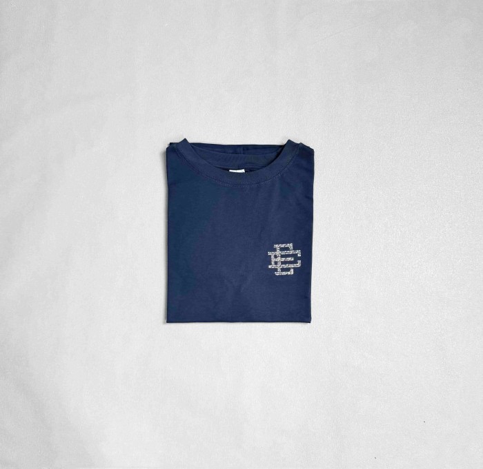 1:1 quality version Retro Casual Small Rhinestone Emblem Print Relaxed Fit Basic Cotton Tee 3 colors 29374979