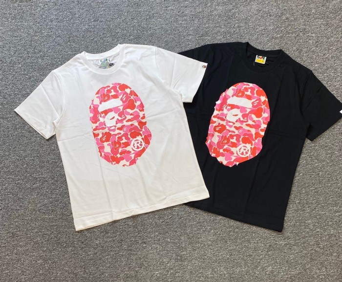 [50% Off]1:1 quality version ABC camo ape head logo tee 21607979