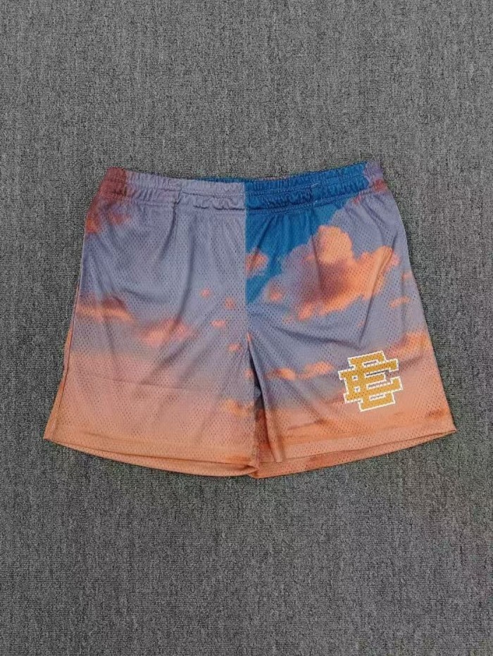 Eric Emanuel Retro Casual Mix Style Star Stripe Cloud Camo Graffiti Graphic Mesh Athletic Shorts 5 colors 29378724