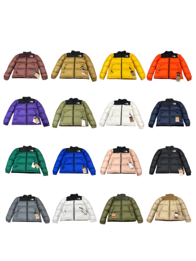 1:1 quality version 1996 Retro Nuptse Outdoor Casual Two Color Splicing Brand Logo Embroidery Windproof Down Jacket 16 colors 29378473