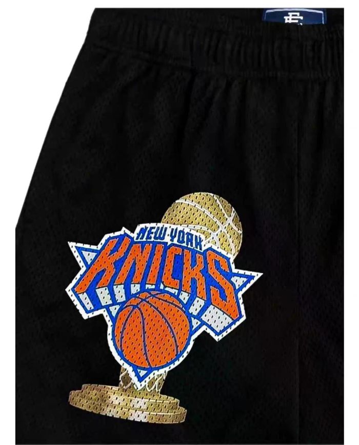 Eric Emanuel Streetwear New York Knicks Trophy Graphic And Side Monogram Print Mesh Athletic Shorts 2 colors 29378329