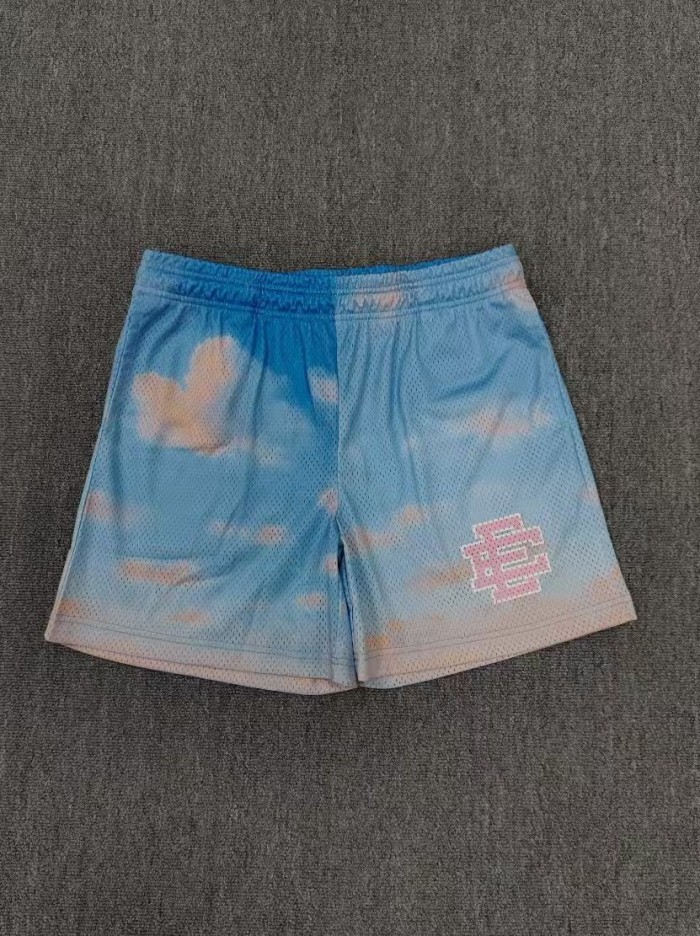 Eric Emanuel Retro Casual Mix Style Star Stripe Cloud Camo Graffiti Graphic Mesh Athletic Shorts 5 colors 29378724
