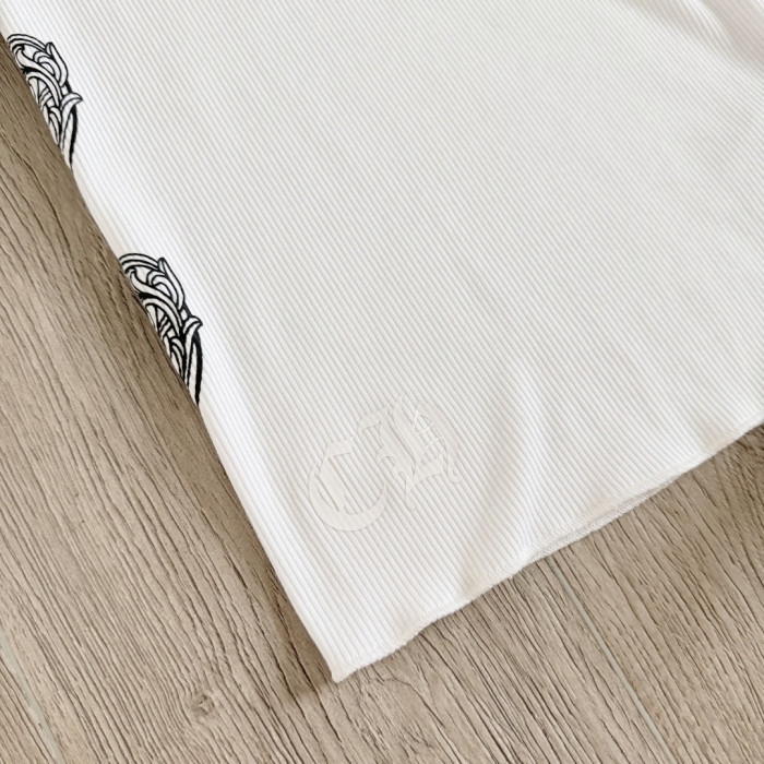 1:1 quality version Heart Vine Pattern White Limited Edition Print Vest Classic Vintage Sleeveless Top For Girls 29380178