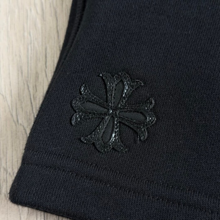 1:1 quality version Sheepskin Cross Scroll Hardware Zipper Drawstring Sweat Shorts 2 colors 29380164