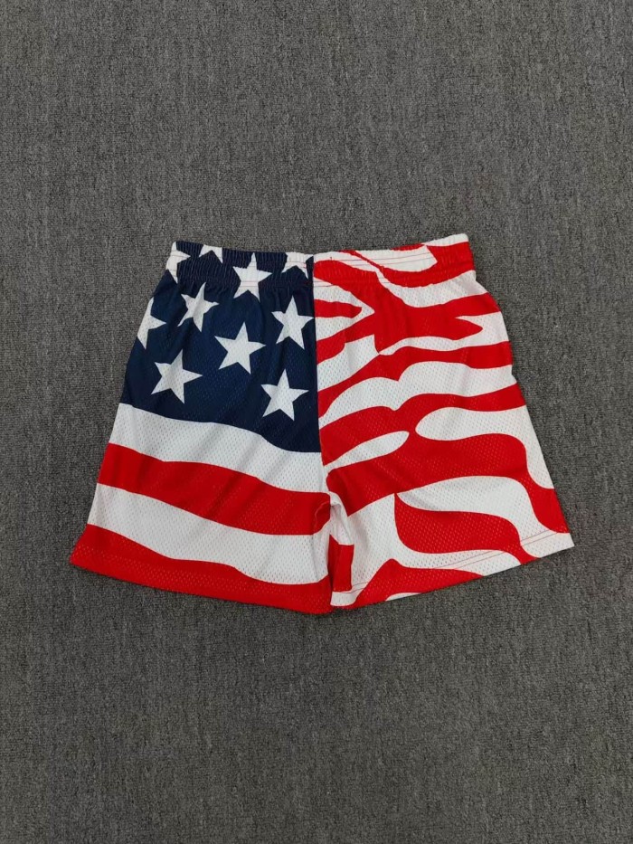 Eric Emanuel Retro Casual Mix Style Star Stripe Cloud Camo Graffiti Graphic Mesh Athletic Shorts 5 colors 29378724