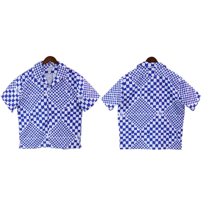 [50% Off]Rhude Multi-color checkerboard shirt tee 4 colors 22505310