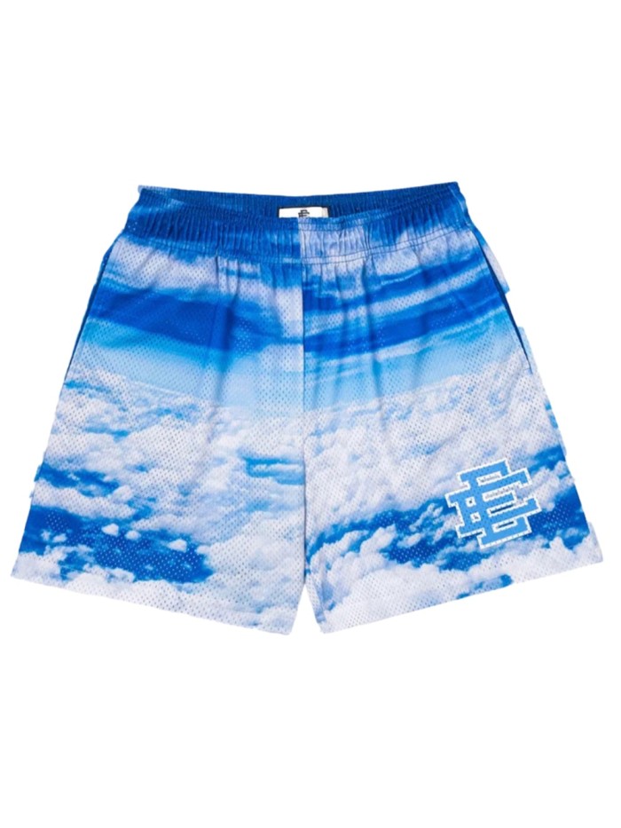 [50% Off]Cloud Color Breathable mesh printed shorts 3 colors 22538987
