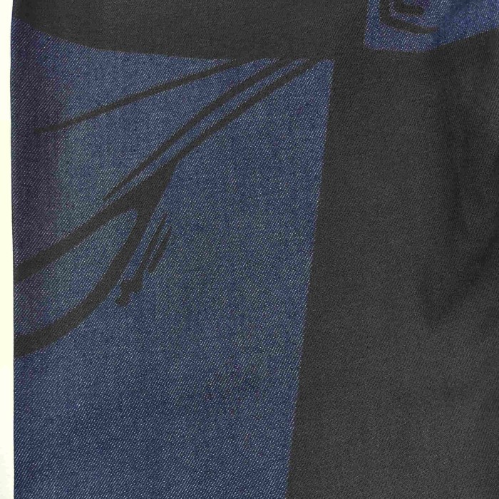 1:1 quality version Matty Boy Checkerboard Black And Blue Patchwork All-Seeing Eye Straight Leg Jeans 29382887