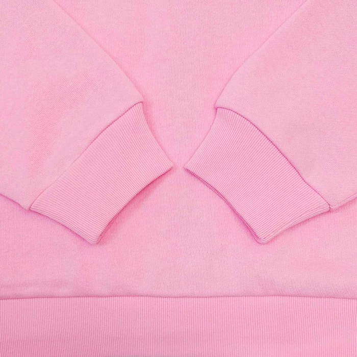Sp5der [Big & Tall for weights up to 220 lbs]1:1 quality version 3D Letter Embroidered Rhinestone Stud Pink Zip Up Hoodie & Pants Set 29382871
