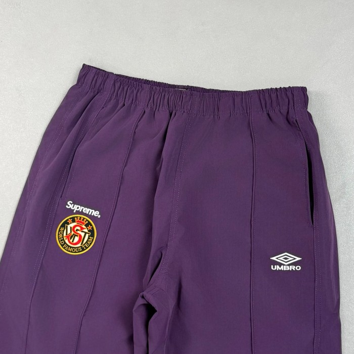 1:1 quality version Vintage Football Collaborative Emblem Print Zip Up Stand Collar Windbreaker Jacket & Pants Set 29382539