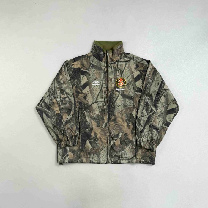1:1 quality version Vintage Football Collaborative Emblem Print Zip Up Stand Collar Windbreaker Jacket & Pants Set 29382539