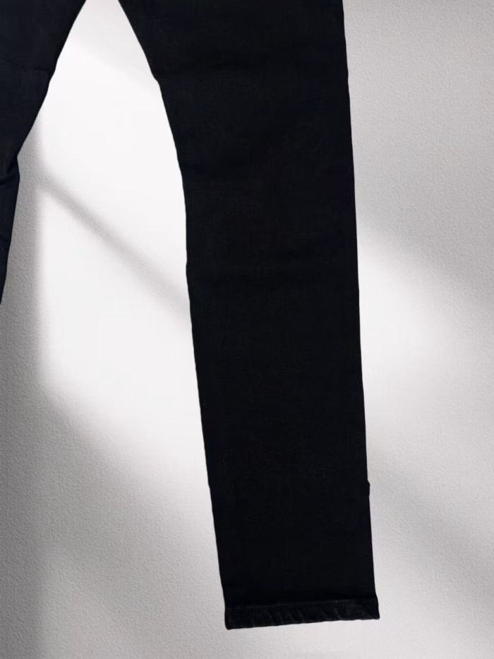 Amiri 1:1 quality version Y2K Eagle Badge Embroidery Print Frayed Cut Patch Slim Jeans 29382643