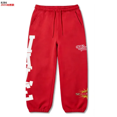 American Street Style White Bold Letter Print Cursive Embroidered Drawstring Sweatpants 3 colors 29383867