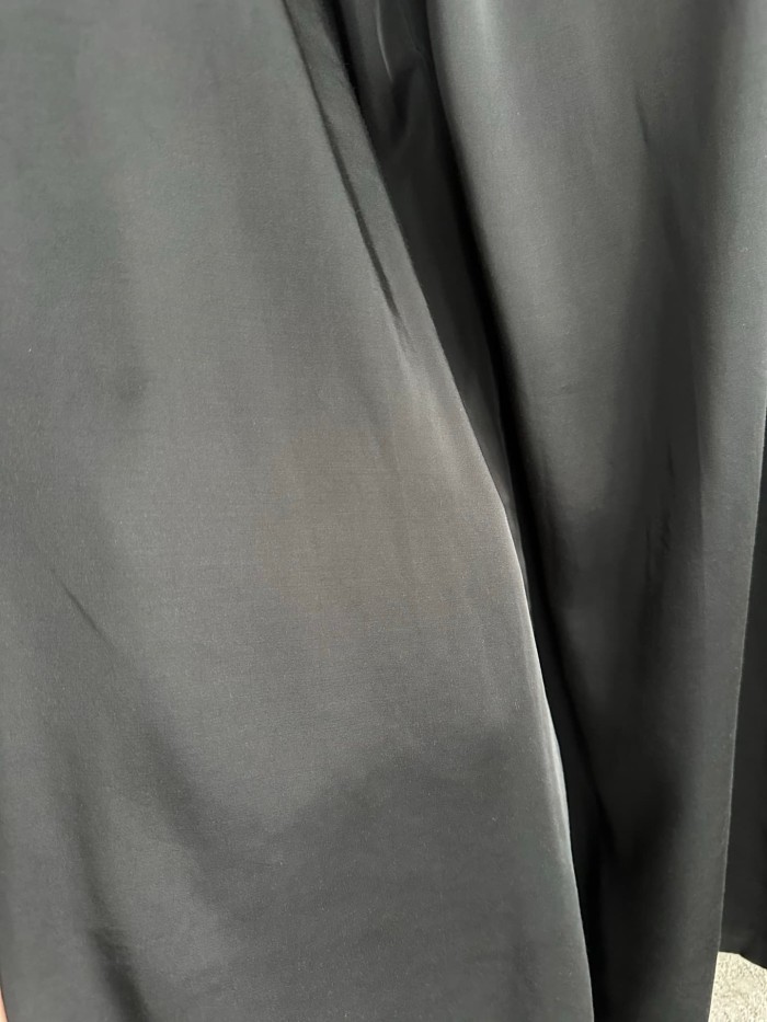 1:1 quality version Autumn Winter Acetate Drawstring Elastic Waist Loose Wide Leg Pants  29384162