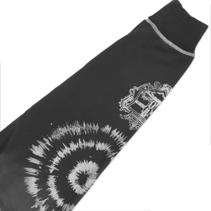 American Double Sleeve Tie Dye Swirl Carved Print Washed Vintage Zip Up Hoodie 2 colors 29383860
