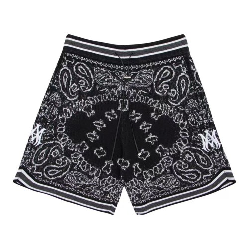 Amiri 1:1 quality version Unisex Paisley Jacquard Knit Drawstring Casual Pattern Shorts 5 colors 29383917