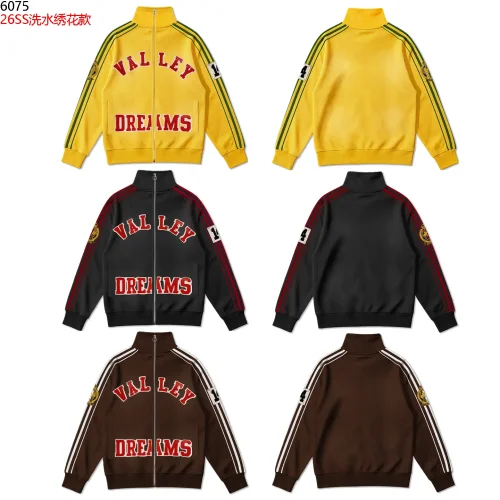 American Sporty Red Embroidered Letter White Side Stripe Washed Stand Collar Zip Up Hoodie 3 colors 29384009