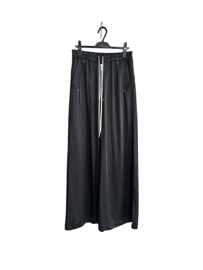 1:1 quality version Autumn Winter Acetate Drawstring Elastic Waist Loose Wide Leg Pants  29384162