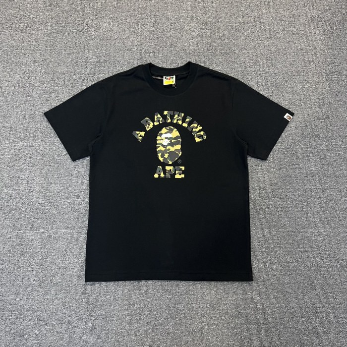 [50% Off]A Bathing Ape Bape 1:1 quality version Camouflage Letter Logo Print Short Sleeve Tee 4 styles 22813724