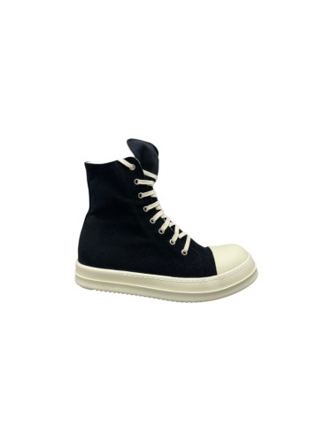 [plus-size shoes] 1:1 quality version DRKSHDW Ramones Side Zipper Platform Thick Sole Black Canvas Unisex High Top Sneakers 29385483