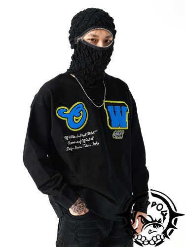 [50% Off]1:1 quality version Towel Embroidery Crew Neck Sweatshirt 231115025