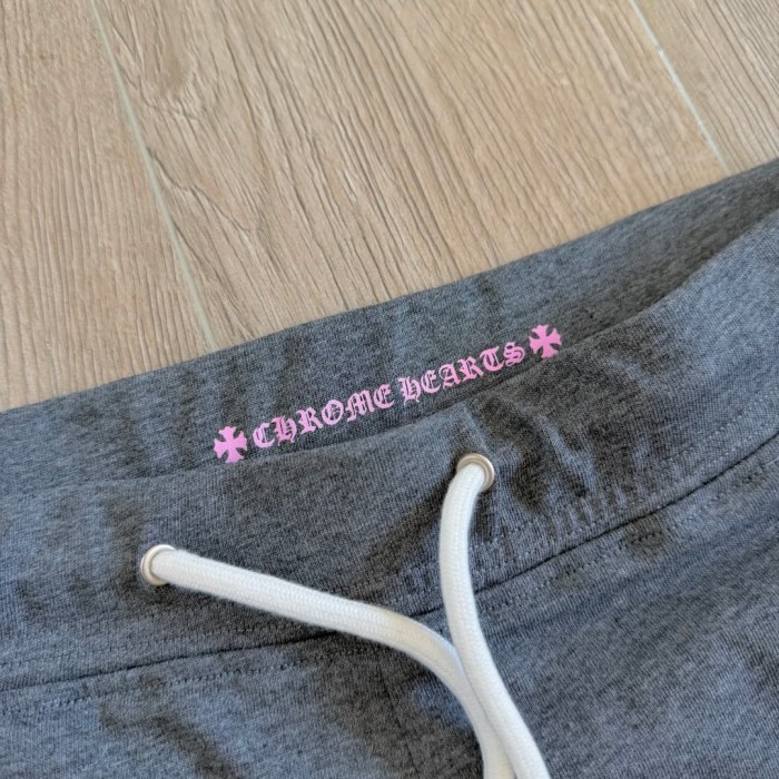 1:1 quality version American Casual Street Pink Arc Letter Graphic Drawstring Raw Edge Sweat Shorts for giarls 29392548