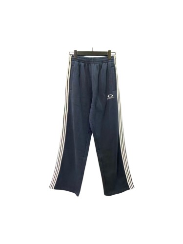 1:1 quality version High Street Navy Side Stripes Logo Print Elastic Waist Flare Wide Leg Sports 29392469
