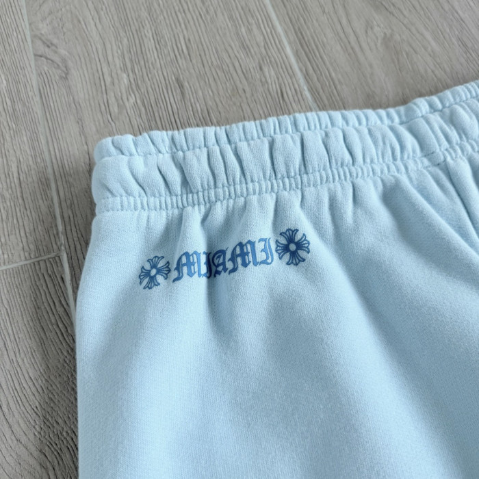 1:1 quality version Y2K Light Blue Floral Cross Totem Graphic Drawstring Jogger Fleece Sweatpants 29392454