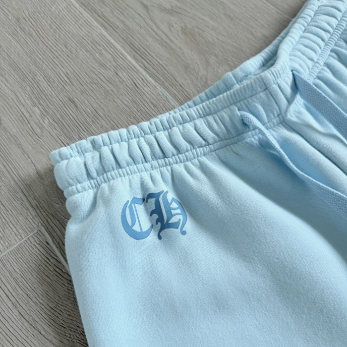 1:1 quality version Y2K Light Blue Floral Cross Totem Graphic Drawstring Jogger Fleece Sweatpants 29392454