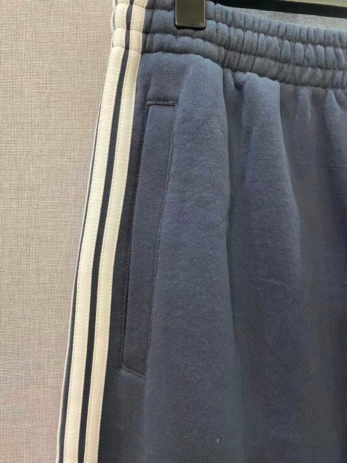 1:1 quality version High Street Navy Side Stripes Logo Print Elastic Waist Flare Wide Leg Sports 29392469