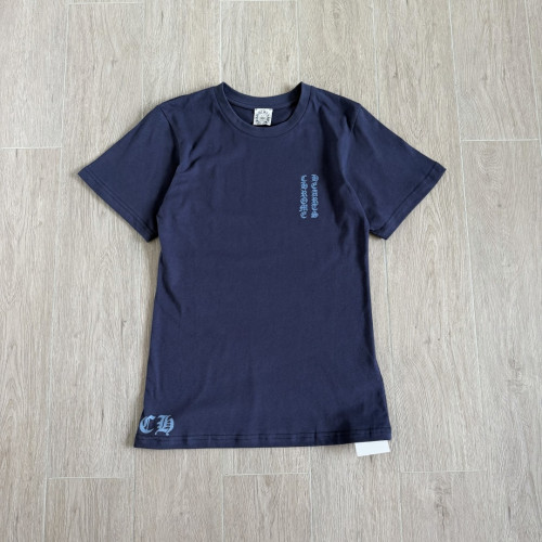 1:1 quality version Vintage Navy Blue Tokyo Vine Dagger Print Crew Neck Slim tee 29392329