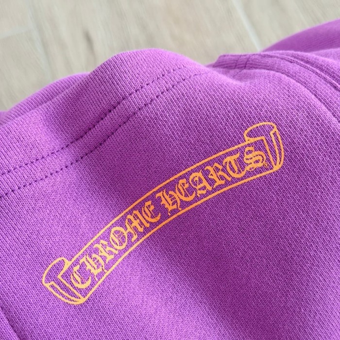 1:1 quality version Streetwear Purple Color Graffiti Slogan Poker Print Wide Leg Drawstring Casual Sweatpants 29392390