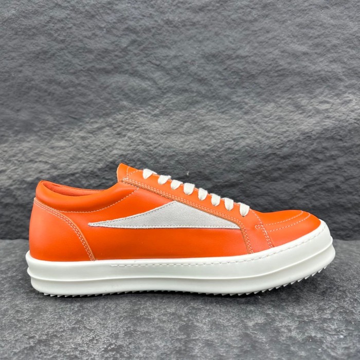 [plus-size shoes] 1:1 quality version Vintage Orange Triangle Logo Cowhide Velvet Suede Panel Lace Up Unisex Sneaker 29393797