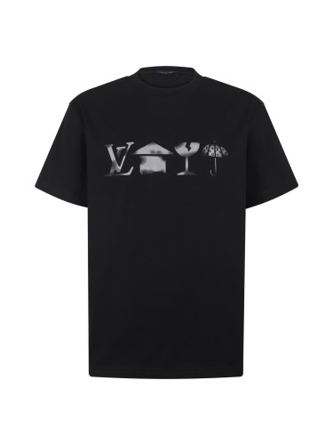 1:1 quality version Minimal Street Front Gradient Symbol Icon Back Bottom Letter Print T-Shirt 29395052