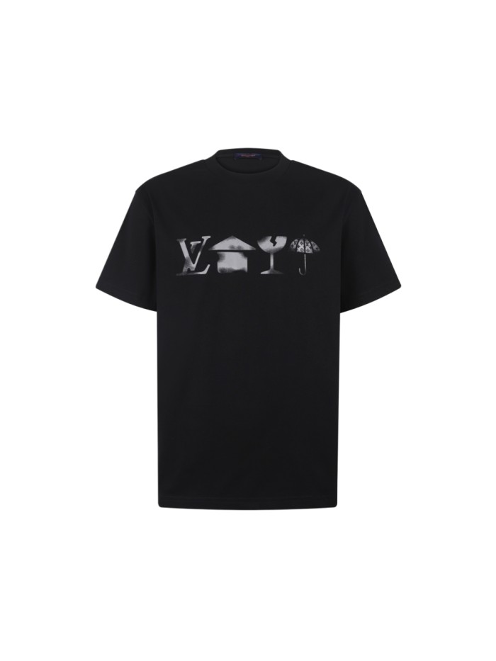 1:1 quality version Minimal Street Front Gradient Symbol Icon Back Bottom Letter Print T-Shirt 29395052