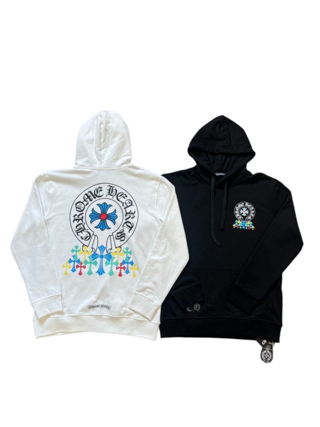 [50% Off]Colorful Multi Cross Print Hooded Sweatshirt 2 colors 23995100