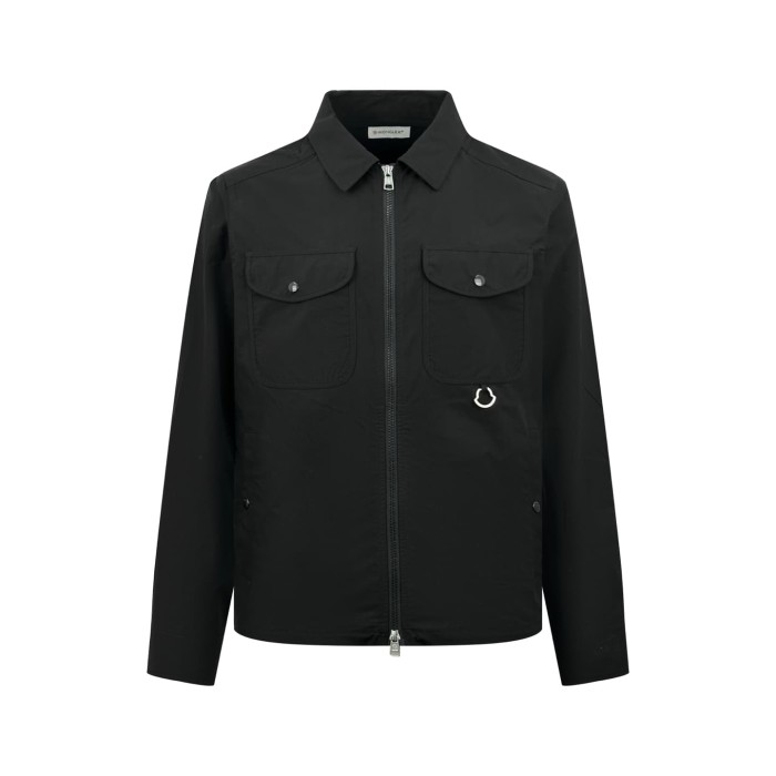 1:1 quality version Workwear Street Front Pocket Metal Ring Embellishment Regular Fit Collared Zip Jacket 2 colors 29395243