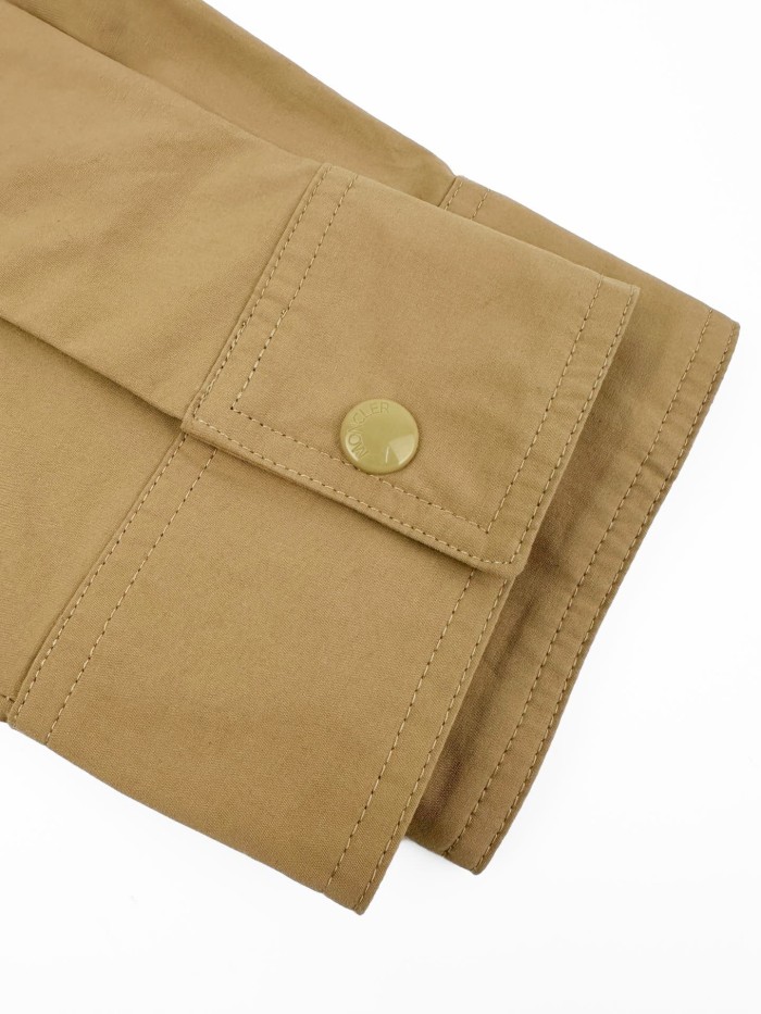 1:1 quality version Workwear Street Front Pocket Metal Ring Embellishment Regular Fit Collared Zip Jacket 2 colors 29395243