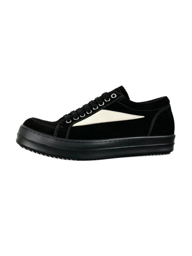 [plus-size shoes] 1:1 quality version DRKSHDW CONCORDIANS Suede Calfskin Round‑Toe Lace‑Up Low‑Top Skate Shoes 29396601
