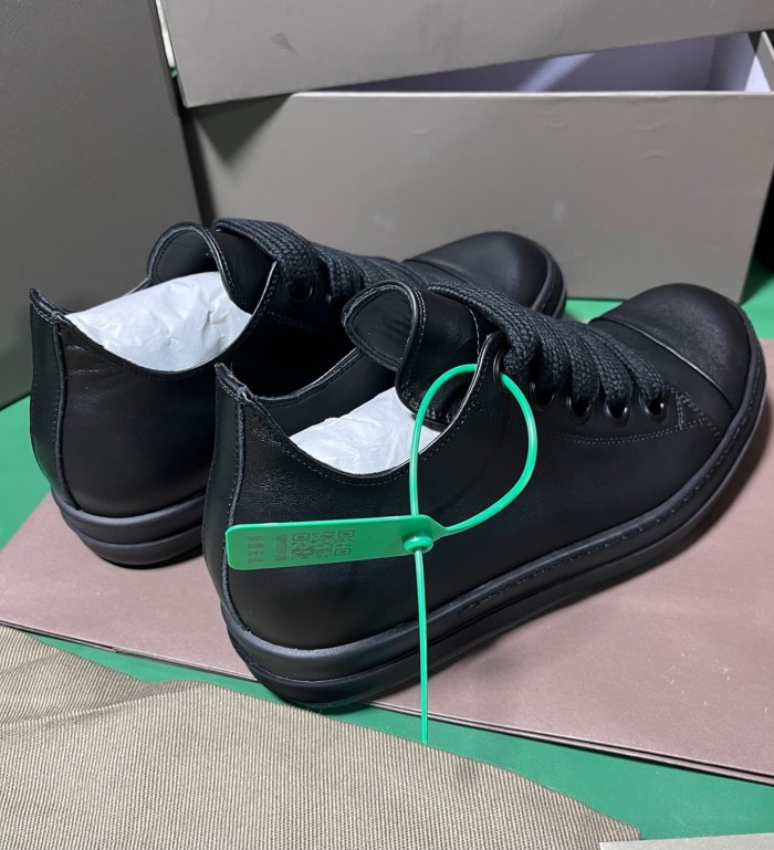 [plus-size shoes] 1:1 quality version RO CONCORDIANS Jumbolace Leather Round‑Toe Lace‑Up Low‑Top Skate Shoes 29396586