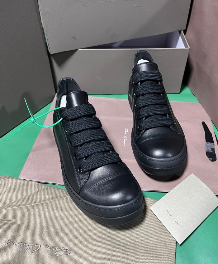 [plus-size shoes] 1:1 quality version RO CONCORDIANS Jumbolace Leather Round‑Toe Lace‑Up Low‑Top Skate Shoes 29396586
